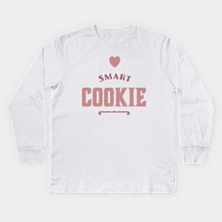 Smart cookie pink Kids Long Sleeve T-Shirt